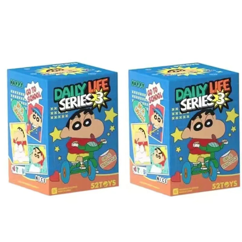 Anime Crayon Shin-chan Blind Box Daily Life Series Third Generation Blind Box Doll Model Hand-made Desktop Ornaments Toy Gift