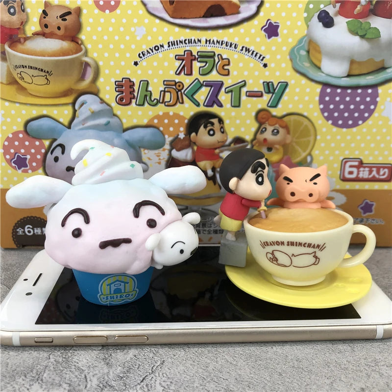 ORIGINAL Crayon Shin Chan Afternoon Tea Cuisine Series Blind Box