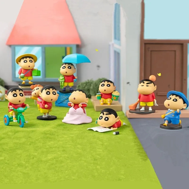 Anime Crayon Shin-chan Blind Box Daily Life Series Third Generation Blind Box Doll Model Hand-made Desktop Ornaments Toy Gift