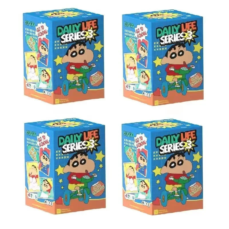 Anime Crayon Shin-chan Blind Box Daily Life Series Third Generation Blind Box Doll Model Hand-made Desktop Ornaments Toy Gift