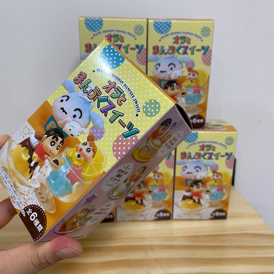 ORIGINAL Crayon Shin Chan Afternoon Tea Cuisine Series Blind Box
