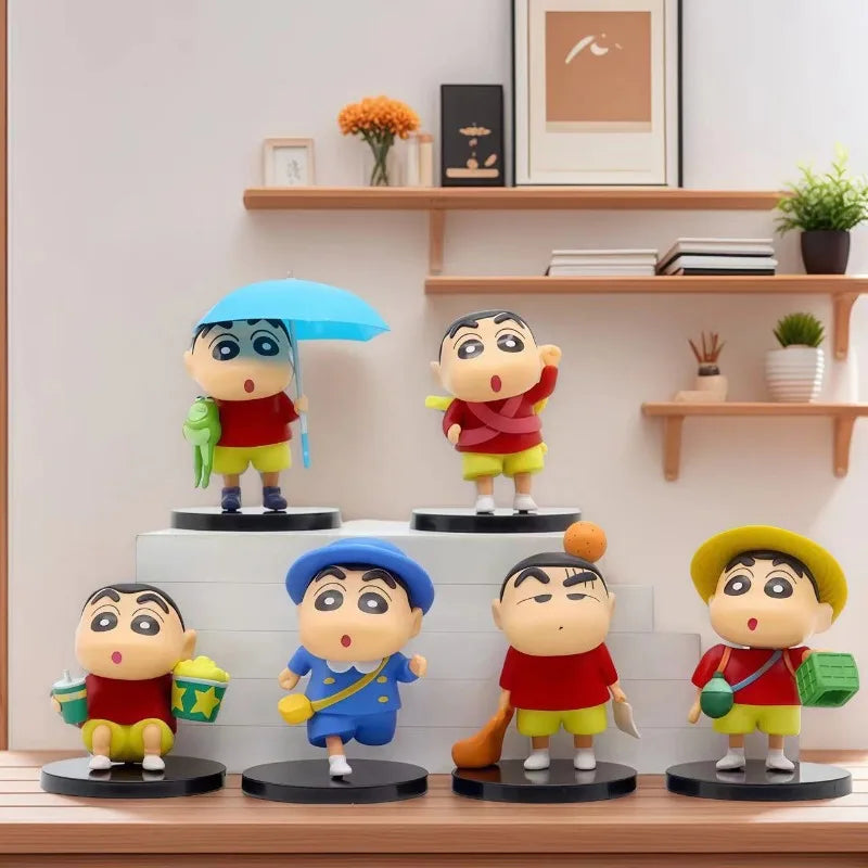 Anime Crayon Shin-chan Blind Box Daily Life Series Third Generation Blind Box Doll Model Hand-made Desktop Ornaments Toy Gift