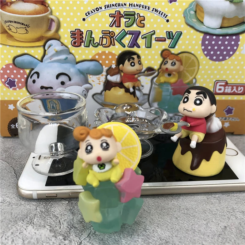 ORIGINAL Crayon Shin Chan Afternoon Tea Cuisine Series Blind Box